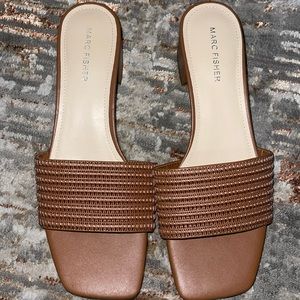 Marc Fisher Heeled Slide Sandals Size 9
